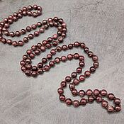 Работы для детей, handmade. Livemaster - original item Long beads natural Garnet. Handmade.