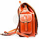 Leather backpack 'Marine' red. Backpacks. Russian leather Guild. Online shopping on My Livemaster.  Фото №2