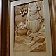 Чаепитие. Картины. Евгений Васильев Мастерская ВАСИЛЁК Ручная резьба по дереву.. Ярмарка Мастеров.  Фото №6