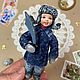 Ватная ёлочная игрушка «Мальчик с саблей», Интерьерная кукла, Москва,  Фото №1
