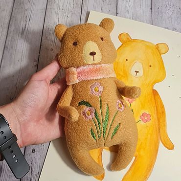 Эскиз игрушки медведя