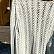 Заказать Жемчужно-серый ажурный пуловер. Knit-Me. Ярмарка Мастеров. . Пуловеры Фото №3