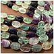Fluorite beads 19h14. 15 mm, oval. for PCs, Beads1, Saratov,  Фото №1