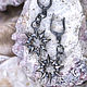 Серьги Звездная пыль. Серьги классические. Мария Джиа. Мастерская Bioo-Art.. Ярмарка Мастеров.  Фото №5