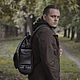 'Hallward' urban leather backpack black. Backpacks. Lemberg Leather. My Livemaster. Фото №4