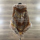 Pavlovsky Posad shawl 'Leopards' with Arctic fox fur. Shawls1. Olga Lavrenteva. Online shopping on My Livemaster.  Фото №2