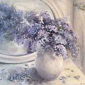 Картины и панно handmade. Livemaster - original item Oil painting Love lilacs impressionism. Handmade.