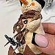 Ватная игрушка на елку «Снеговик». Интерьерная кукла. Стася Данилова. Интернет-магазин Ярмарка Мастеров.  Фото №2