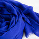A bright blue stole made of Italian cambric, Wraps, Moscow,  Фото №1