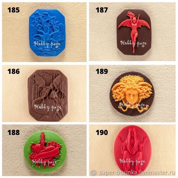 Молд №185, 186, 187, 188, 189, 190 купить в интернет-магазине Ярмарка ...