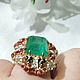 Ural Emerald 15,26 carats. Rings. kamniurala. My Livemaster. Фото №9