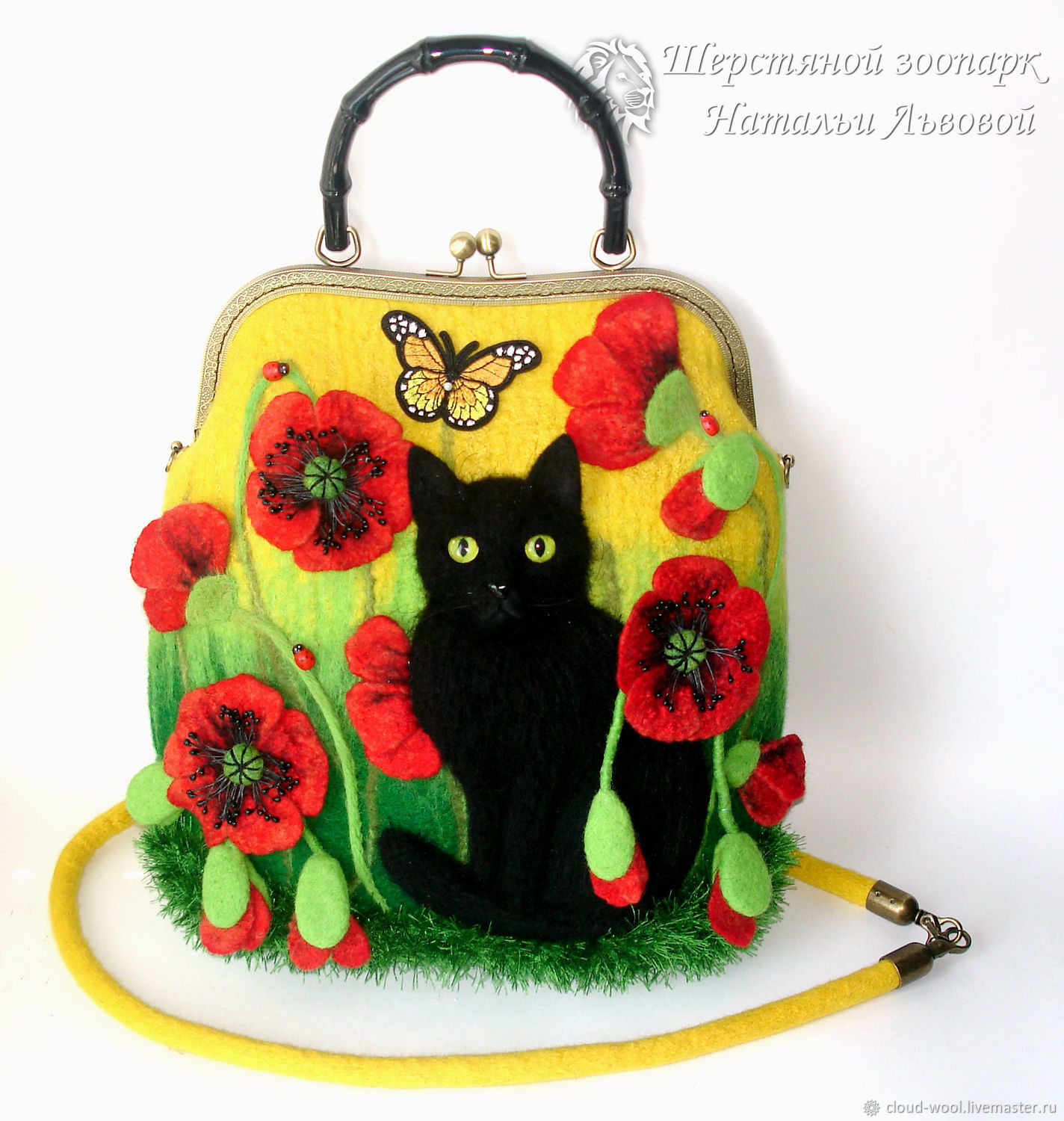 black cat handbag