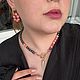 Сет колье+серьги из кварца и гематита. Комплекты украшений. suerte jewelry. Интернет-магазин Ярмарка Мастеров.  Фото №2