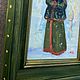 Картина маслом «Боярыня», в деревянной раме, 28-23 см. Картины. Жанна Щепетова. Ярмарка Мастеров.  Фото №8