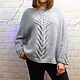  Свитер оверсайз вязаный женский с рисунком колоски. Свитеры. Sweater Star Вязание на заказ.. Ярмарка Мастеров.  Фото №8