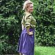 Юбка "Фиолетовая в клеточку". Юбки. EcoFashion. Ярмарка Мастеров.  Фото №5