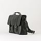 Order Maletín de cuero para hombre 'Vincent' (marrón Oscuro). DragonBags Rucksack leather for Men. Livemaster. . Brief case Фото №3