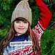 Модные вязанные шапки для девочек " Мама , я надела шапку !". Шапки. Наталья  Пуховая Мастерская (puhovyiy-master). Ярмарка Мастеров.  Фото №7