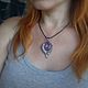 Pendant with amethyst and rose quartz wire wrap. Pendant. selenawirejewelry. Online shopping on My Livemaster.  Фото №2