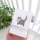 White wooden cat phone stand. Stand. coolwoodecor. Online shopping on My Livemaster.  Фото №2