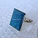 Ring square blue glitter. Rings. fiorellino. Online shopping on My Livemaster.  Фото №2