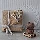 Wooden Teddy Bear on a cart. Miniature figurines. Svetlana Semenova Toys (gorodchudakoff). Online shopping on My Livemaster.  Фото №2