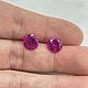 Пара Природных Рубинов, по 3.50 ct каждый, Кабошоны, Аксай,  Фото №1