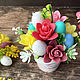 Order Soap bouquet in a glass Easter eggs and freesias. Soap-making workshop. Livemaster. . Soap Фото №3