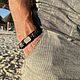 Meteor Muonionalusta Leather Men's Bracelet Labradorite Onyx. Hard bracelet. malajemma. My Livemaster. Фото №6