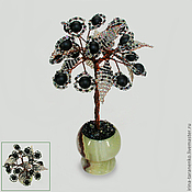 Для дома и интерьера handmade. Livemaster - original item Miniature tree of happiness from shungite in a vase of onyx. Handmade.