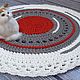 Order Round Rug Crocheted from Cord Strokes. knitted handmade rugs (kovrik-makrame). Livemaster. . Carpets Фото №3