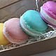 Macaron. Мыло ручной работы. Купить Мыло `Макаруны` мини. Handmade.Мыло сладости. Macaron.