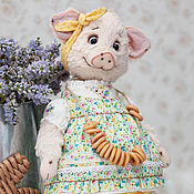 Куклы и игрушки handmade. Livemaster - original item Teddy the pig Marfusha. Handmade.