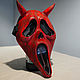 Маска Крика Ghost Face с рогами Дьявольская Killer Devil with Horns. Маски персонажей. Качественные авторские маски (Magazinnt). Ярмарка Мастеров.  Фото №5