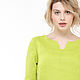 Bright spring tunic made of 100% linen, Blouses, Tomsk,  Фото №1