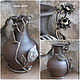 Jug "Autumn Flower". Vases. Pottery with elements of forging. My Livemaster. Фото №6