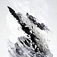 Картина абстрактная черно-белая акрил 25х35 см. Картины. dari_lova_art. Интернет-магазин Ярмарка Мастеров.  Фото №2
