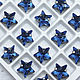 Order Rhinestones 10 mm premium stars Blue sapphire in a frame. agraf. Livemaster. . Rhinestones Фото №3