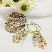 Украшения handmade. Livemaster - original item Jewelry sets: Bracelet and earrings in BOHO style. Handmade.
