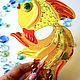 Stained glass windows: fusing glass Goldfish. Stained glass. LiliaGorbach Glass. My Livemaster. Фото №4