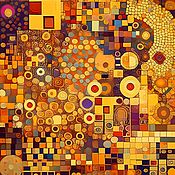 Картины и панно handmade. Livemaster - original item Bright painting abstract Klimt digital art print. Handmade.