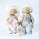 A pair of angels. Interior design games doll. Handmade doll, Round Head Doll, Moscow,  Фото №1