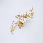 Украшения handmade. Livemaster - original item Wedding headpiece, wedding hair comb, floral bridal hair accessory. Handmade.