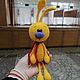 Зайчик. Мягкая игрушка. Вязаные игрушки. Амигуруми куклы и игрушки. Игрушки от Елены. Ярмарка Мастеров.  Фото №4