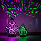 Интерьерный проекционный светильник "Metatron Black Crystal". Настольные лампы. Tesso Art:  Светильники и интерьер. Ярмарка Мастеров.  Фото №4