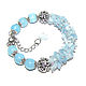 Bracelet stones bunch of blue with beads. Bead bracelet. krasota-prirody. Online shopping on My Livemaster.  Фото №2