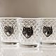 A set of stacks a WOLF for three in box (3х50мл), Shot Glasses, Zhukovsky,  Фото №1