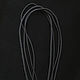 Gaitan silk cord Graphite graphite without lock 60 cm. Necklace. Russian Enamels. Online shopping on My Livemaster.  Фото №2