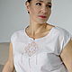 Blouse with Russian embroidery No. №1 p. 52-54 and 58-60. 100% cotton, Blouses, St. Petersburg,  Фото №1