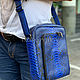 Order Men's Python bag in bright color. exotiqpython. Livemaster. . Men\'s bag Фото №3